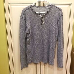 F7-Banana Republic - blue and white long sleeve top